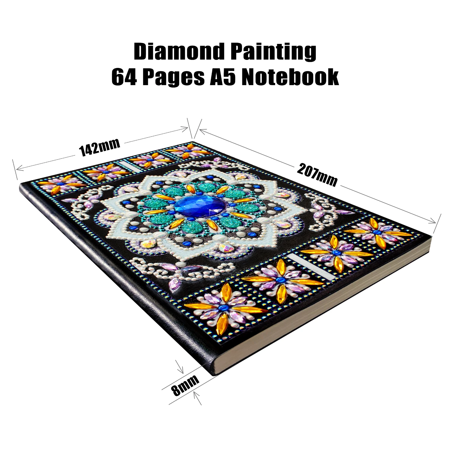 EverShine Diamond Painting Notebook Special Shaped Mandala 60 Pages A5 Pictures Rhinestones Art Handmade Gift | Дом и сад