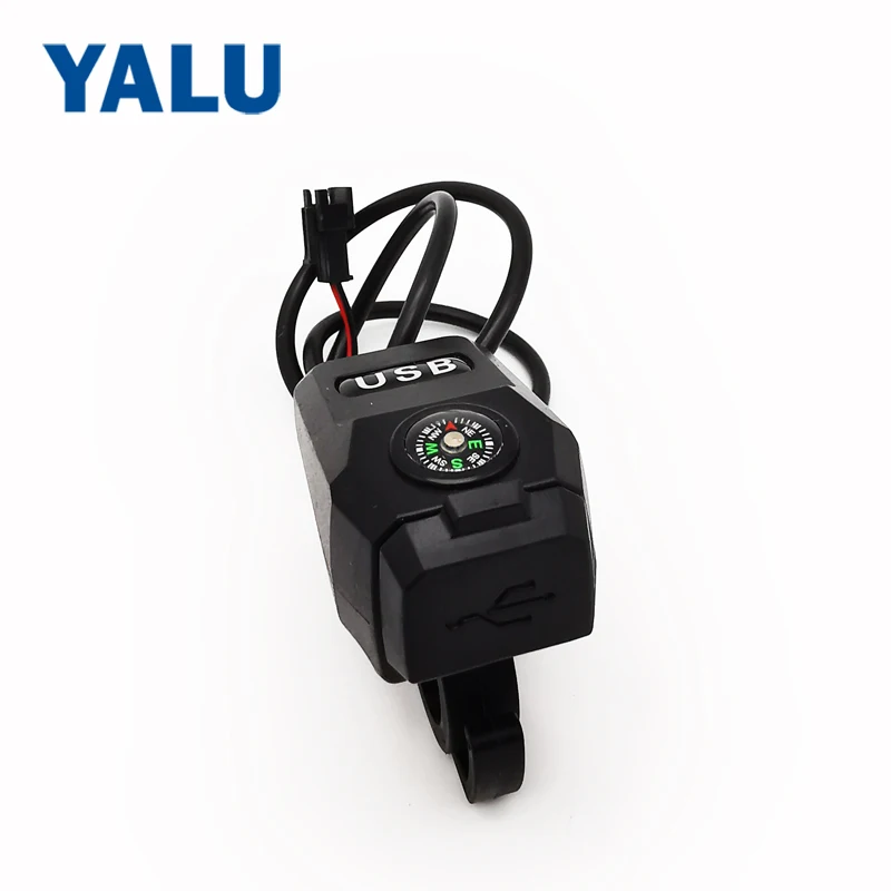 Зарядное устройство USB для мотоцикла скутера с крючком шлема водонепроницаемый