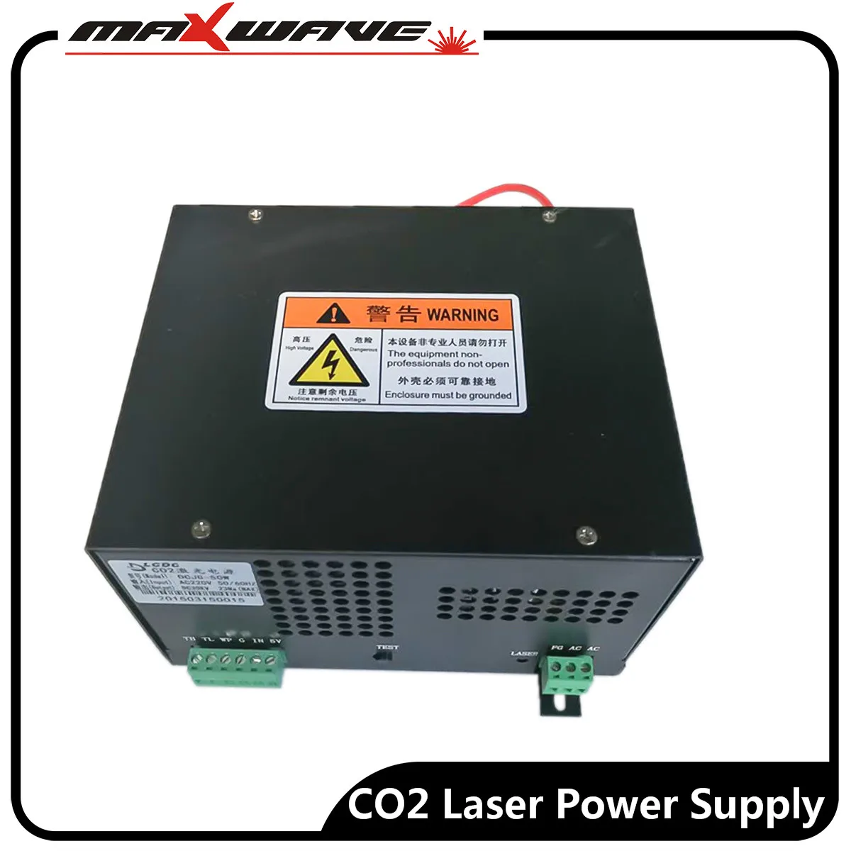 Maxwave 60 Вт CO2 лазерный источник питания MYJG 60WT 110 V/220 V для лазерной трубки