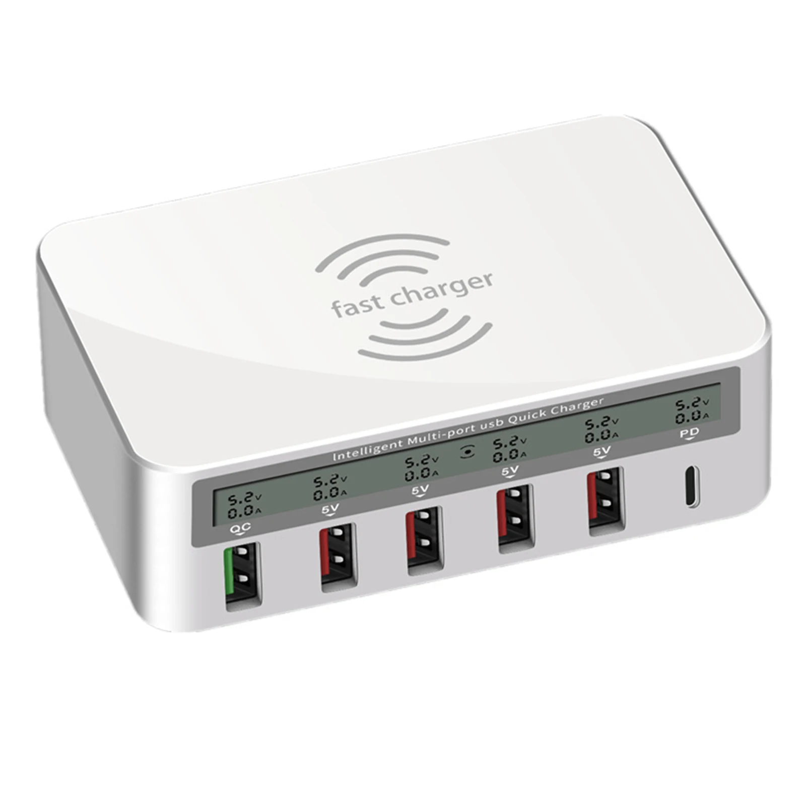 Многопортовое 50 Вт USB Зарядное устройство 6-порт зарядная станция