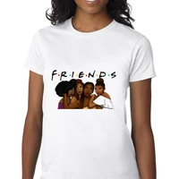 2021 new fashion best friends t shirt women black girl graphic short sleeve female t shirts tumblr tops tees 90s t shirt femme