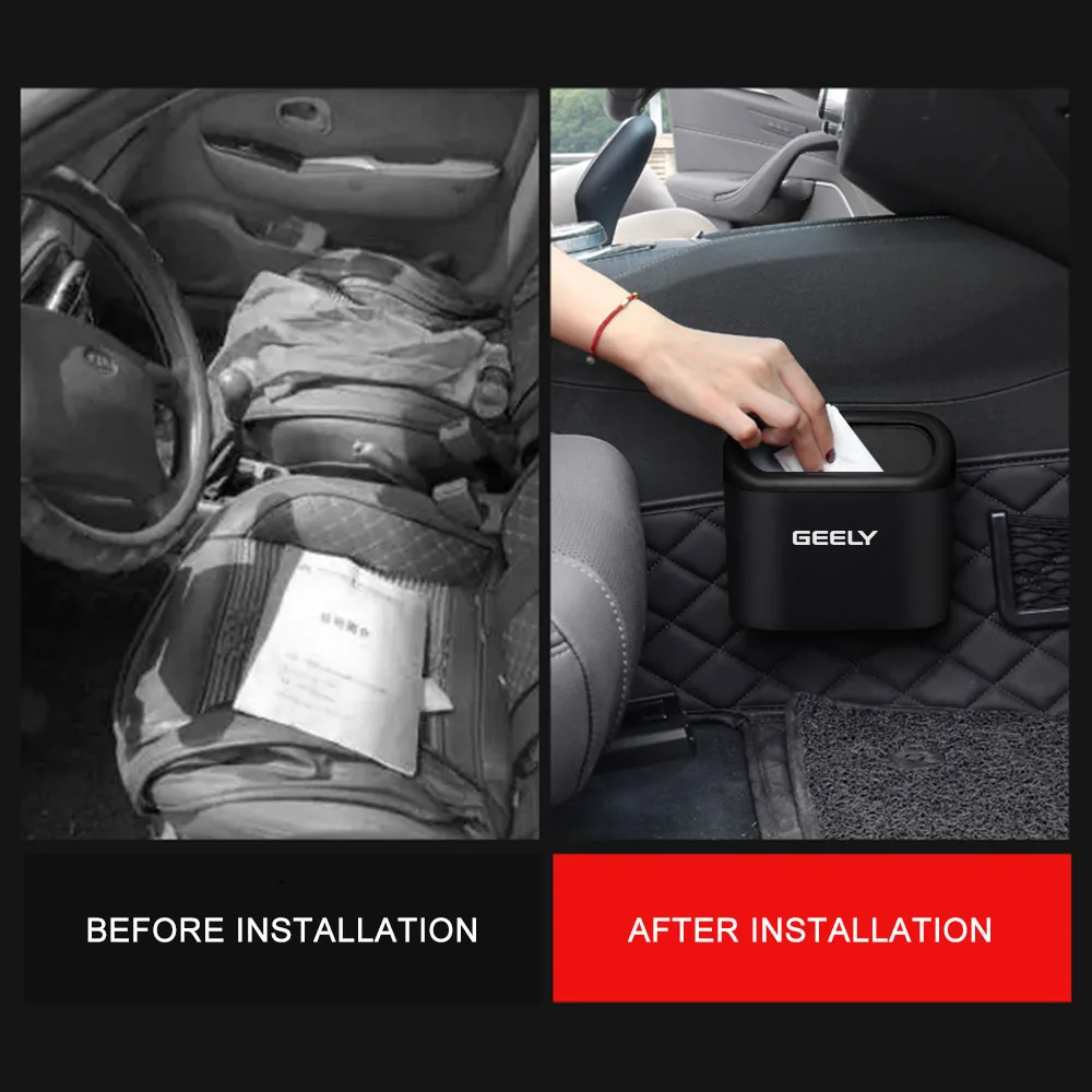 Подвесная мусорная корзина для автомобиля GEELY GC6 GC9 LC EMGRAND X7 EC7 EC8 CK ATLAS CK2 CK3 Mk Авто ABS