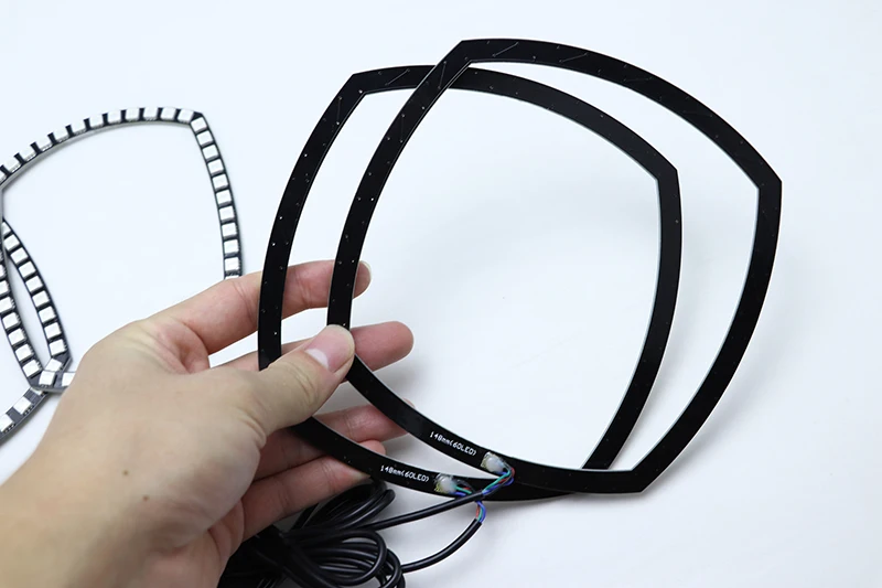 Ультра яркий 5050 SMD многоцветный RGB светодиодный набор ангельских глаз с пультом дистанционного управления для Dodge charger 2011 2012 2013 Автомобильный Стайлинг