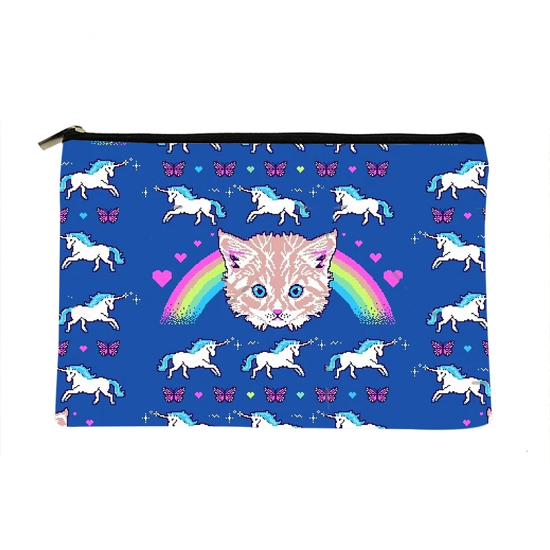 

Women Meow sweater Printed Make up bag Fashion Women Cosmetics Organizer Bag for Travel Colorful Storage Bag for Lady Bag