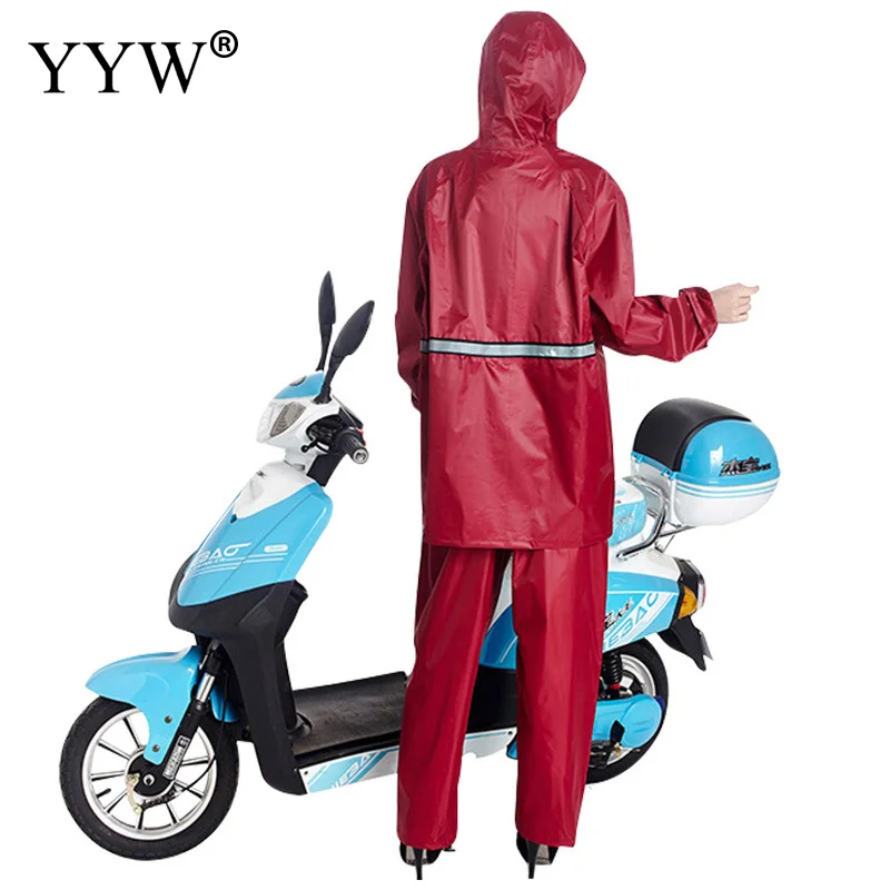 

PVC Women Raincoat Rainwear Men Rain Coat Waterproof Capa de Chuva Hiking Tour Raincoat Hooded Adult Poncho Rainwear Rainsuit