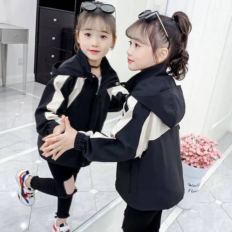 

Girls Baby's Kids Coat Jacket Outwear 2022 Spring Autumn Overcoat Top Outdoor School Party Teenagers Plus Size Children's Clothi
