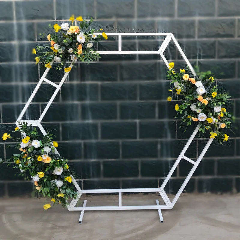 Шестигранный Свадебный арочный фон Пергола Воздушный Шар АРКА металлический