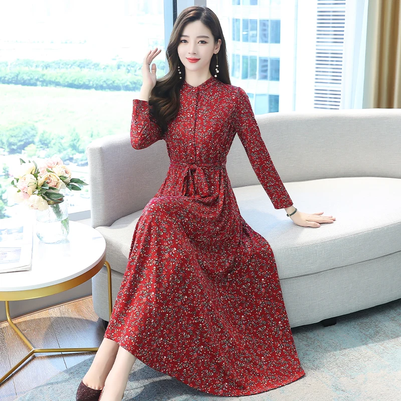 COIGARSAM 4XL размера плюс с длинными рукавами женское Стильное платье длинным рукавом