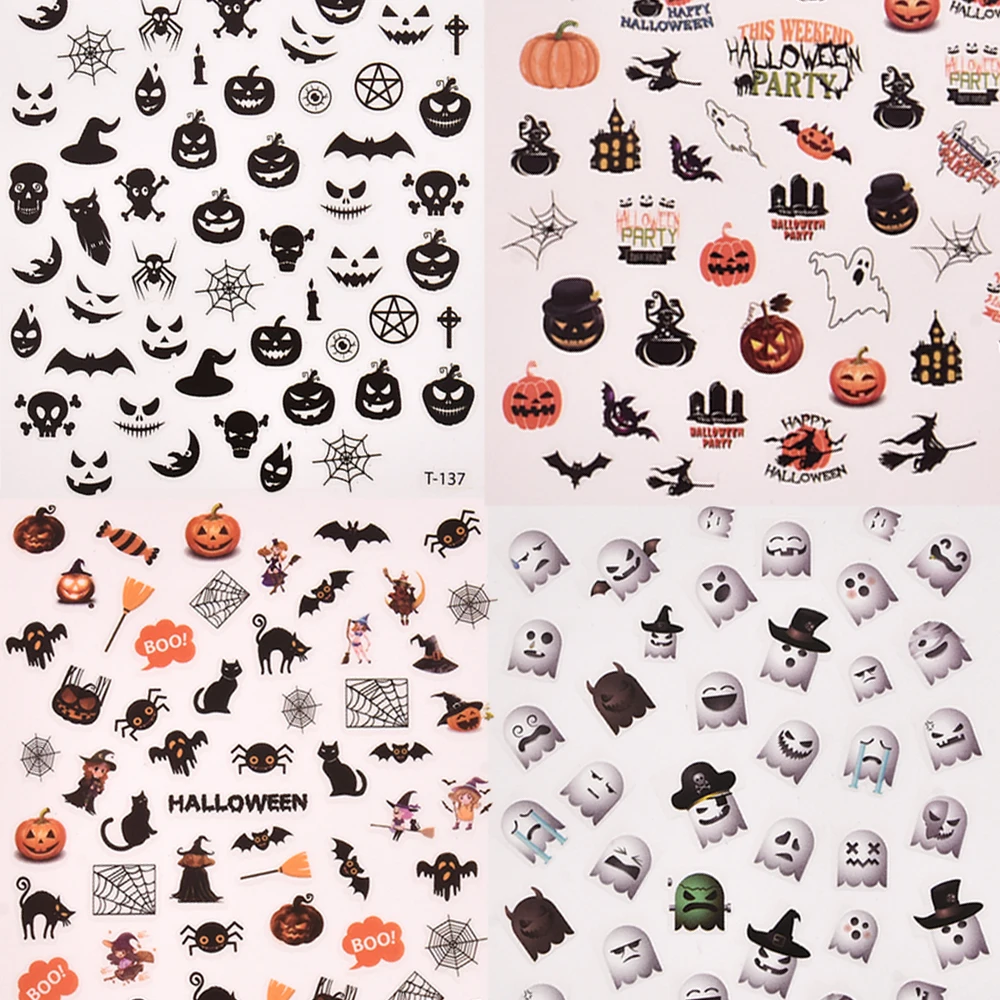 1 лист наклейка для ногтей Хэллоуин | Красота и здоровье