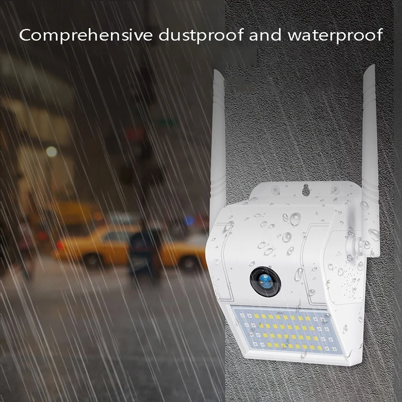 Настенный светильник на солнечной батарее домашняя беспроводная камера 1080 P Wifi