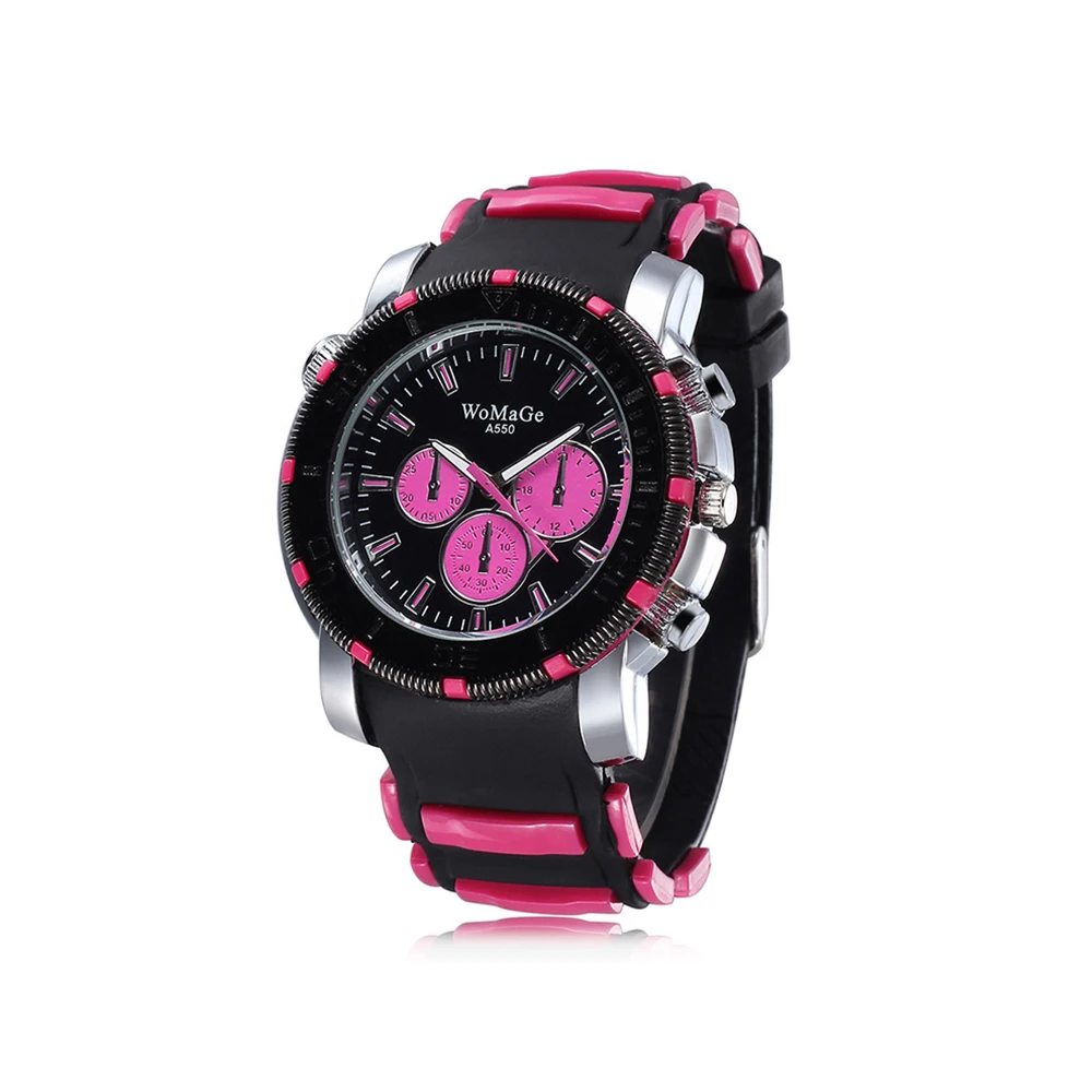 Уличные спортивные часы унисекс мужские и женские кварцевые с резиновым