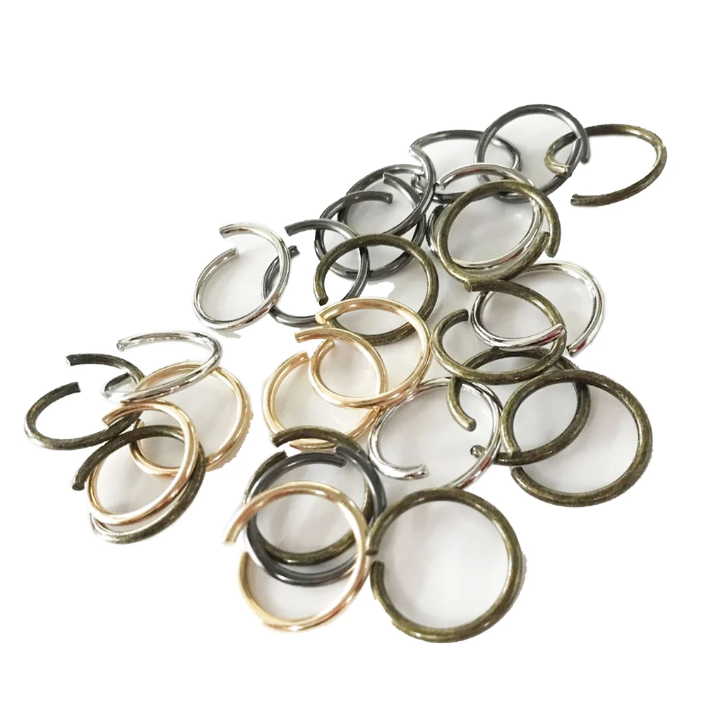 

20Pcs Assorted Metal Split Open Jump Rings Craft Connectors Jewellery Making Findings