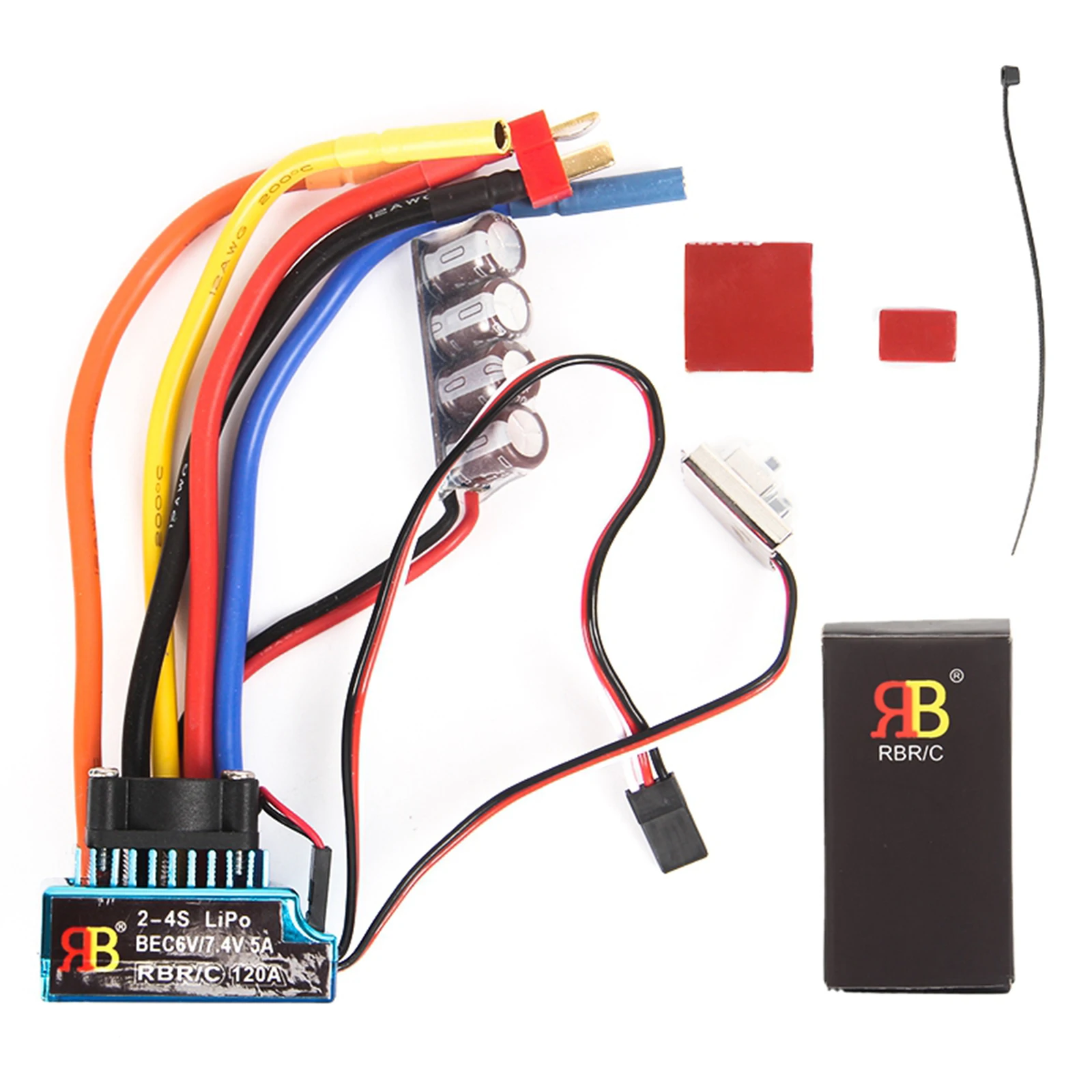 

120A ESC PCB Plate 120A Sensored BEC Brushless Speed Controller with ESC for 1/8 1/10 1/12 Car Crawler