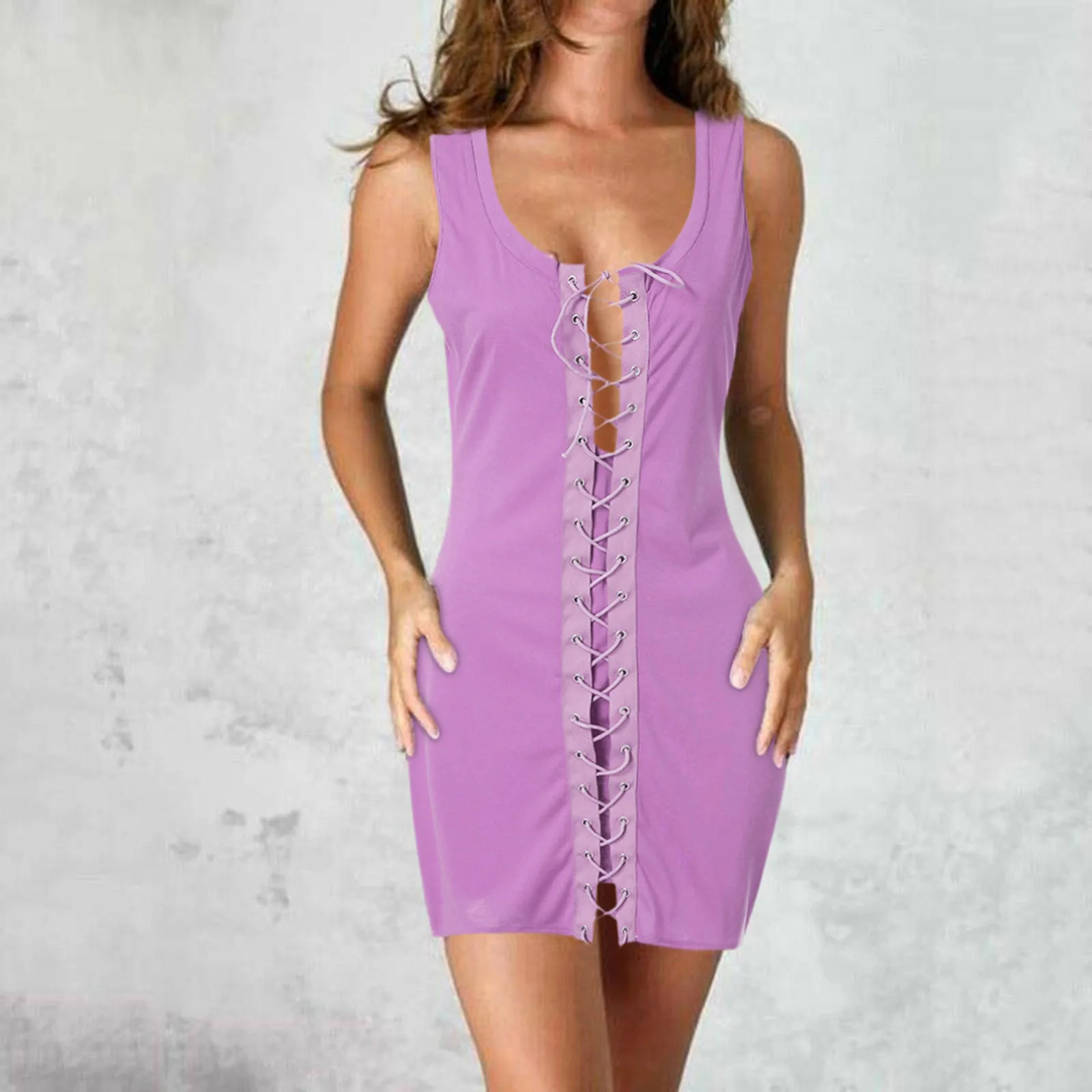 Женский корсет на шнуровке платье с V-образным вырезом женское сексуальное