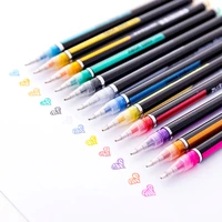 48 colors set drawing painting colored glitter art marker pens school student office writing stationery gifts supplies