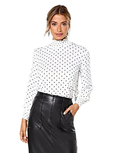 Camiseta nido de abeja Elastic en cuello y punos mujer - 043282