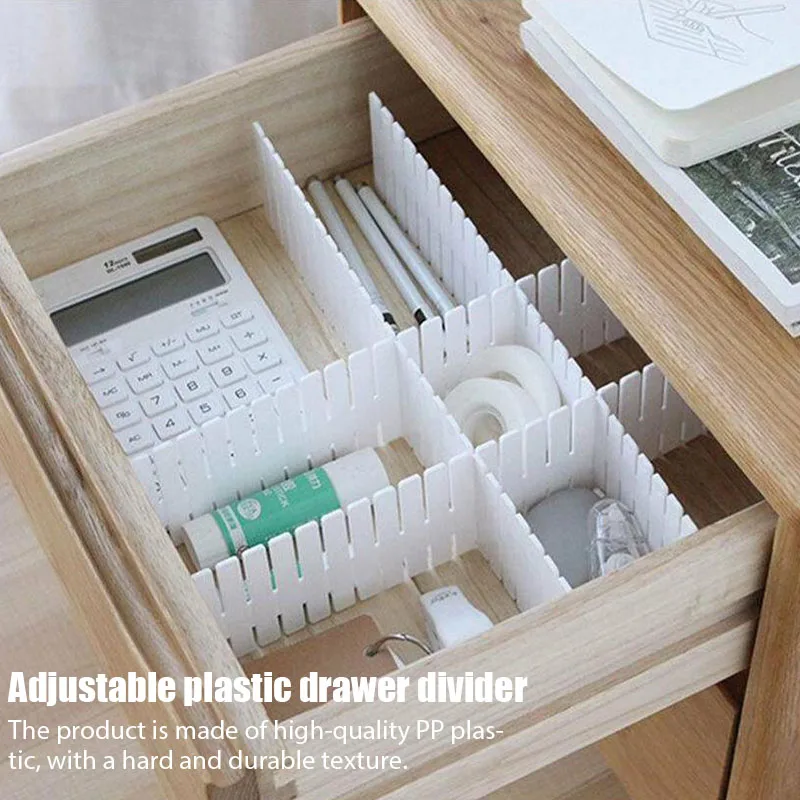 Регулируемый пластиковый разделитель для ящиков полки хранения сделай сам