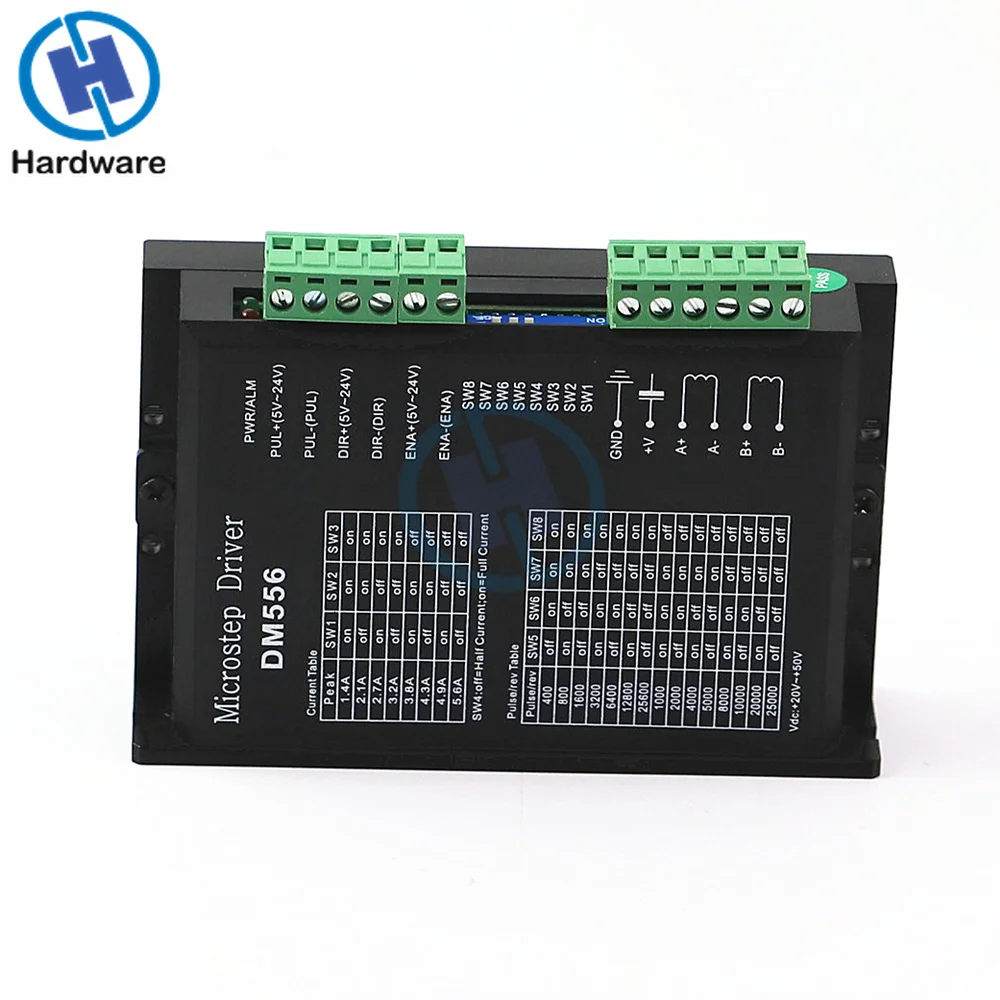 Цифровой Драйвер шагового двигателя DM556 2 фазный контроллер NEMA23 NEMA34 5 6 А для 57