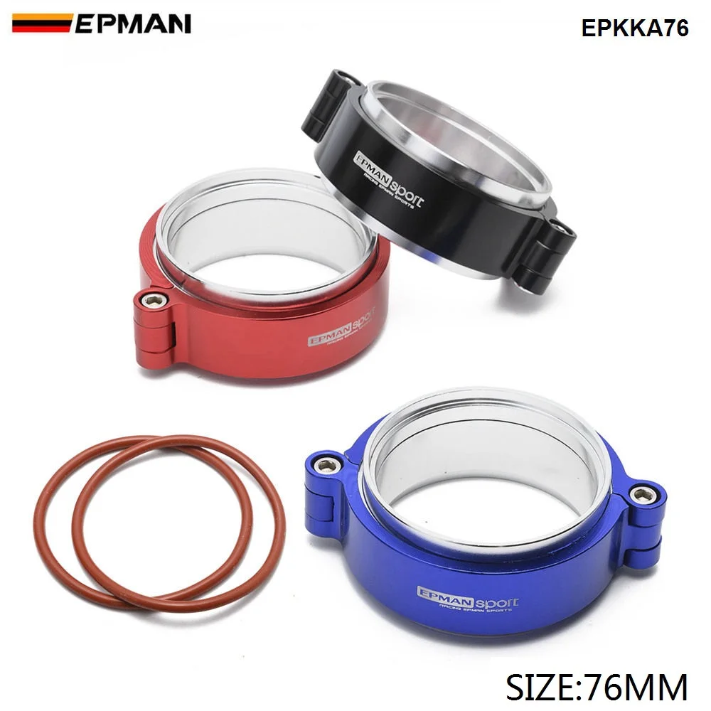 Epman V band зажим для выхлопной трубы с фланцевой системой в сборе анодированный 3