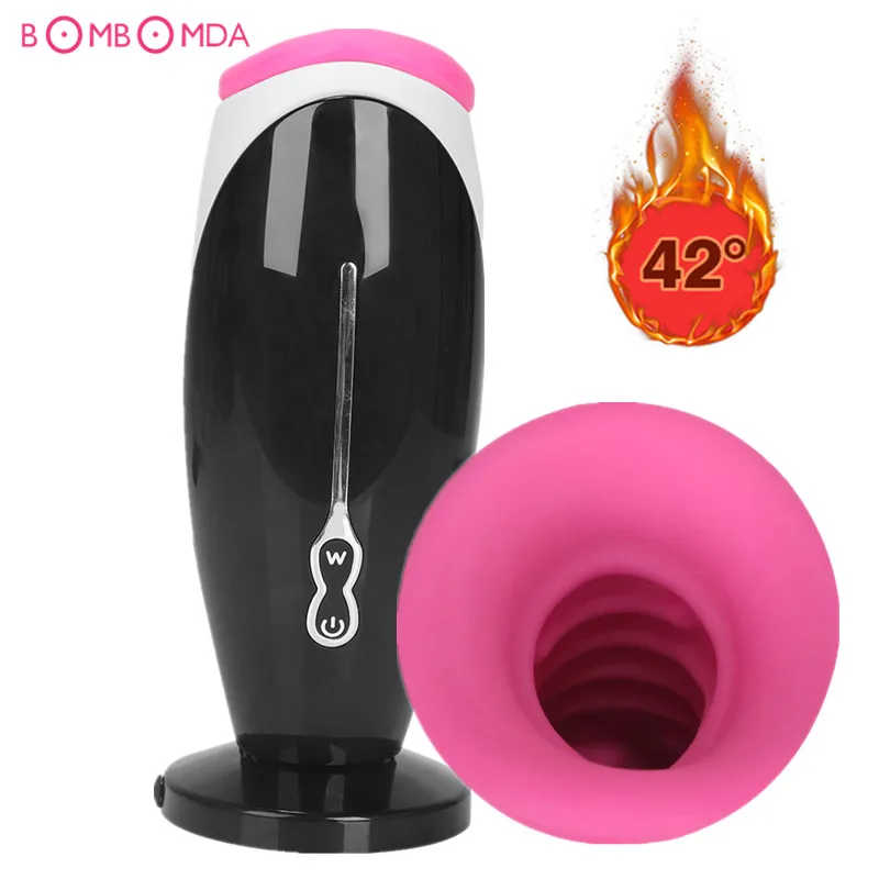 Мужской мастурбатор с 12 режимами Вибратор для мастурбации оральные секс игрушки