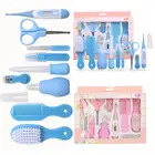 Набор для ухода за новорожденными из 10 предметов, щетка для ногтей, термометр, набор для ухода за ребенком, инструменты для ухода за ребенком комплекты для здравоохранения