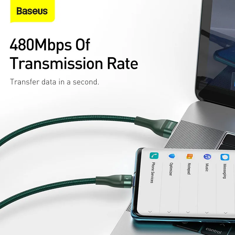 Baseus 3 в 1 USB кабель для iPhone Samsung Xiaomi Тип C 5A Быстрая зарядка Micro Type c USBC провод передачи