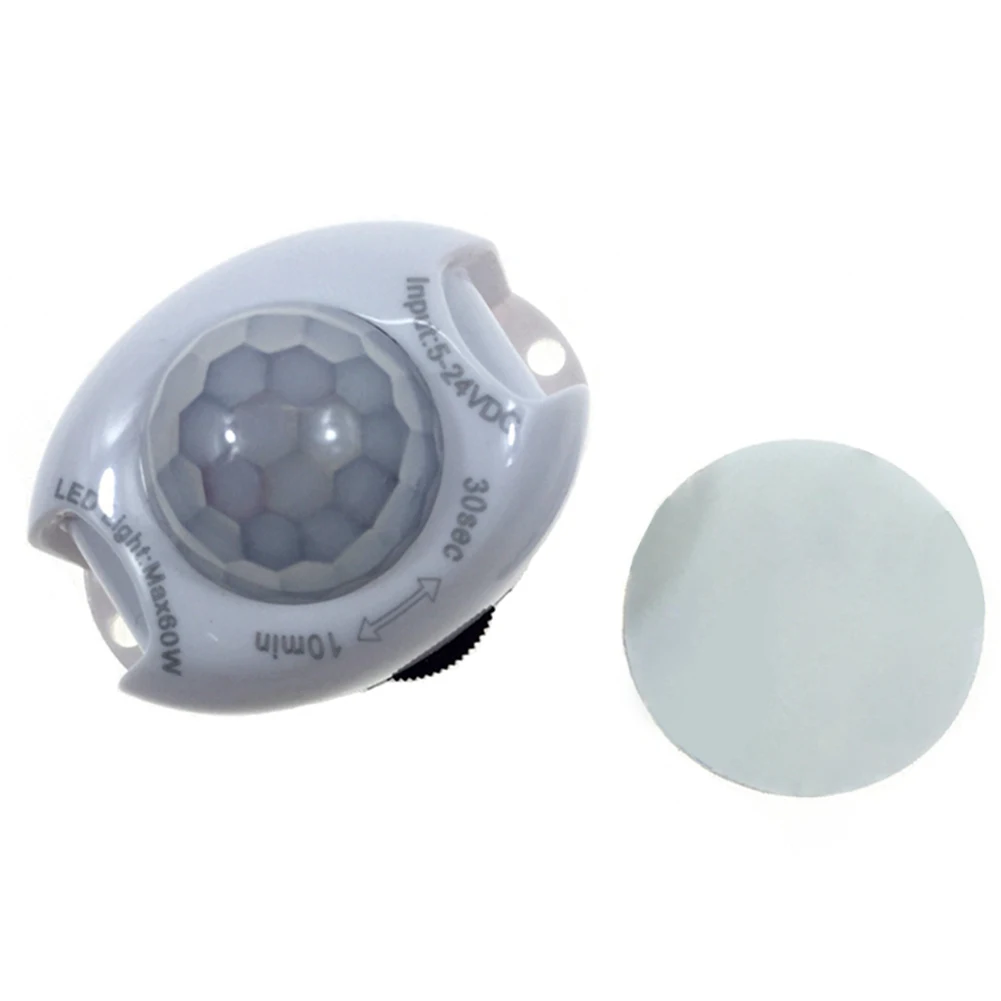 

DC5-24V Timer Switch Motion Sensor LED Light Movement Intelligent Detector Body Activated Home Infra-red PIR Auto On Off Strip