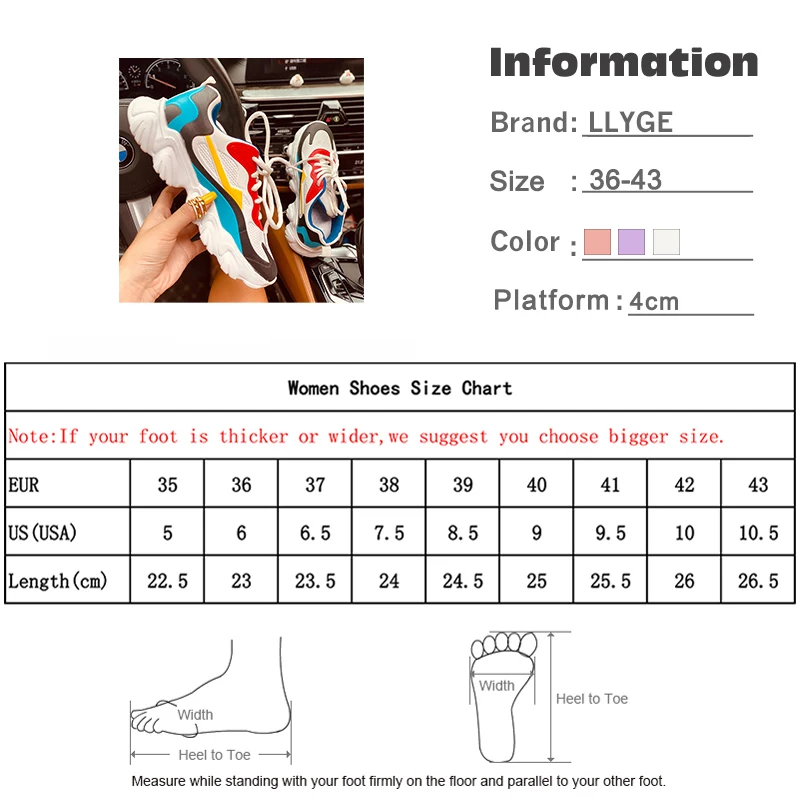 

Women Vulcanized Shoes Lace Up Breathable Sneakers 2020 Autumn Footwear Female Ladies Flats Mixed Color Light Fashion Shoes New