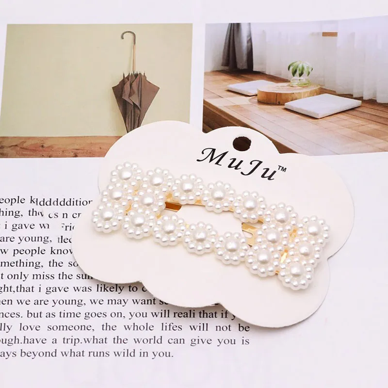 1 компл. Модные заколки для волос с имитацией жемчуга женская заколка ручной