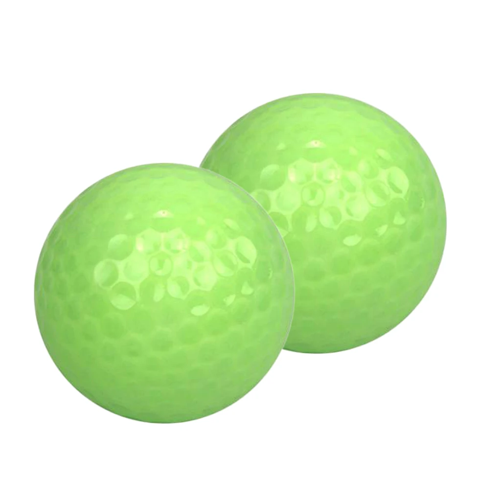 2 Pieces Professional Golf Luminous Balls For Dark Night Sports Practice Training | Спорт и развлечения