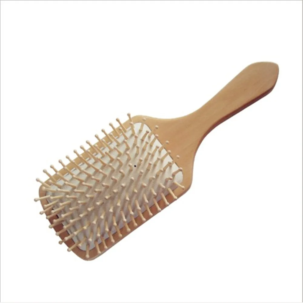 Массажная расческа для волос Антистатическая щетка из натурального дерева 1 шт. |