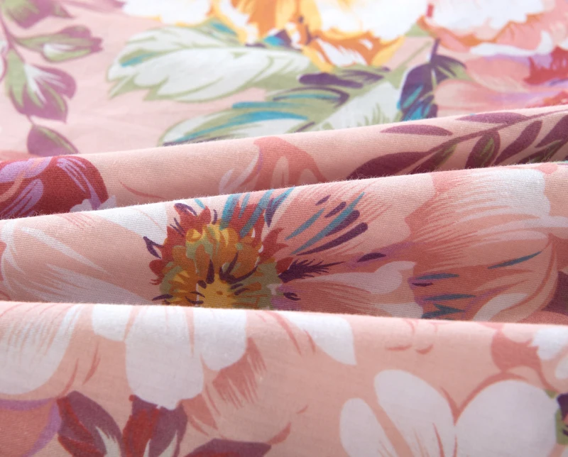 

Comfortable Cotton Floral Ruffle Twill King Bedding With Skirt Bedspread Mattress Cover Princess Bed Skirt & Ruffle Pillowcase