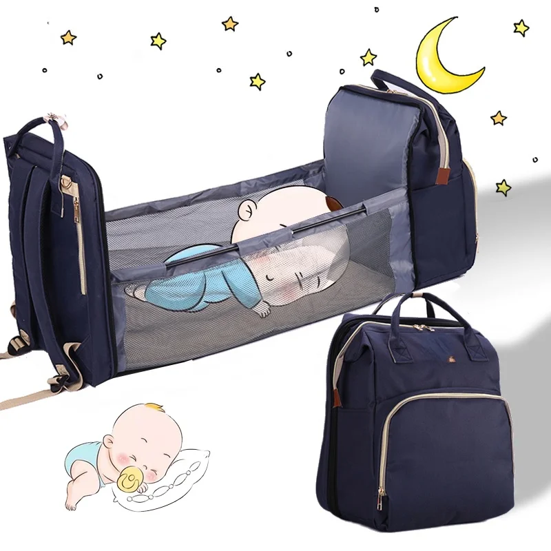 

UmaUbaby Baby Diaper Bag Bed Maternity Nappy Bag Large Capacity Nappy Bag Travel Backpack Nursing Bag for Baby Care Women's Bag