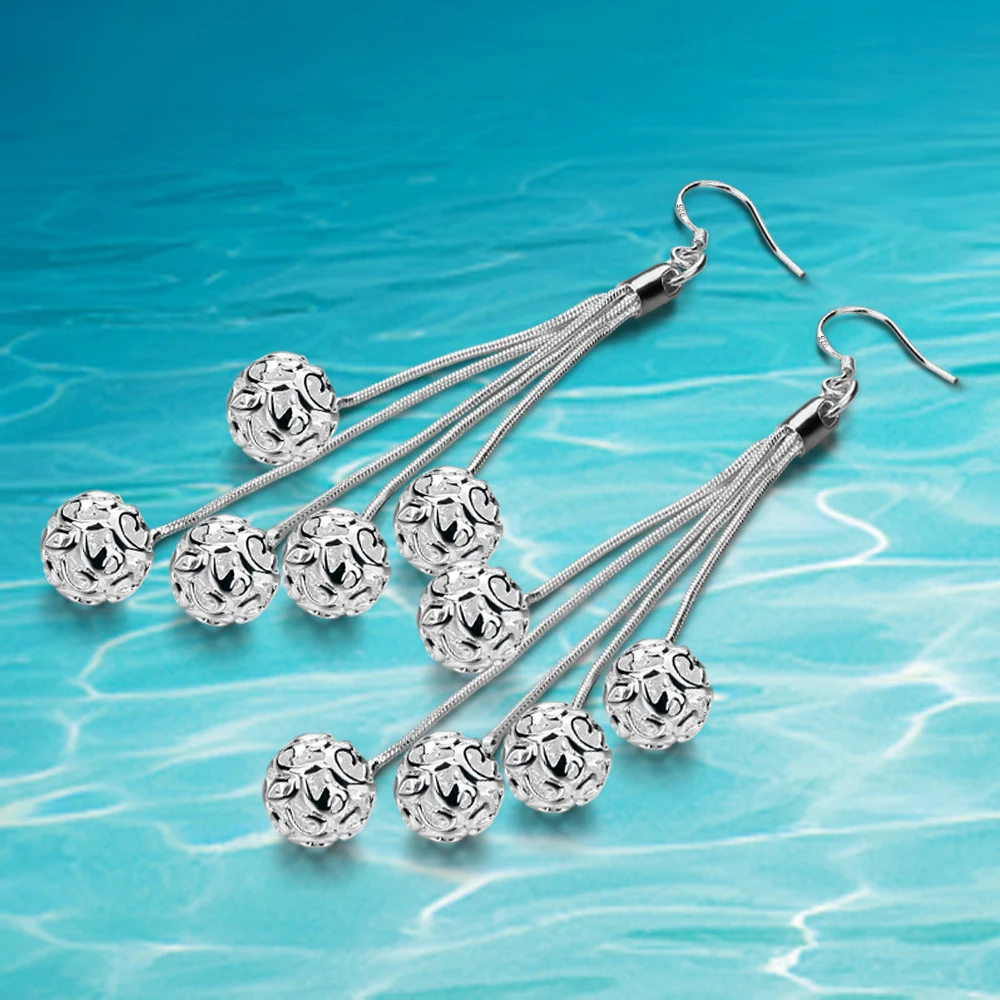 Новые полки! Женские серьги из серебра 925 пробы многослойные подвески со змеиной