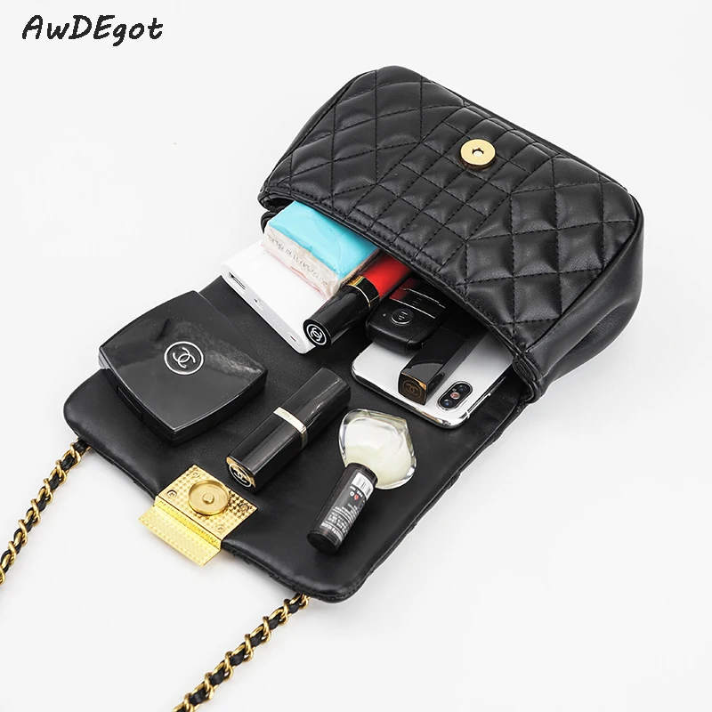 

High Quality Women Chain Bag Square Lock Quilted Bag Small Crossbody Bag Female Designer Shoulder Messenger Bag Dropshipping Bag