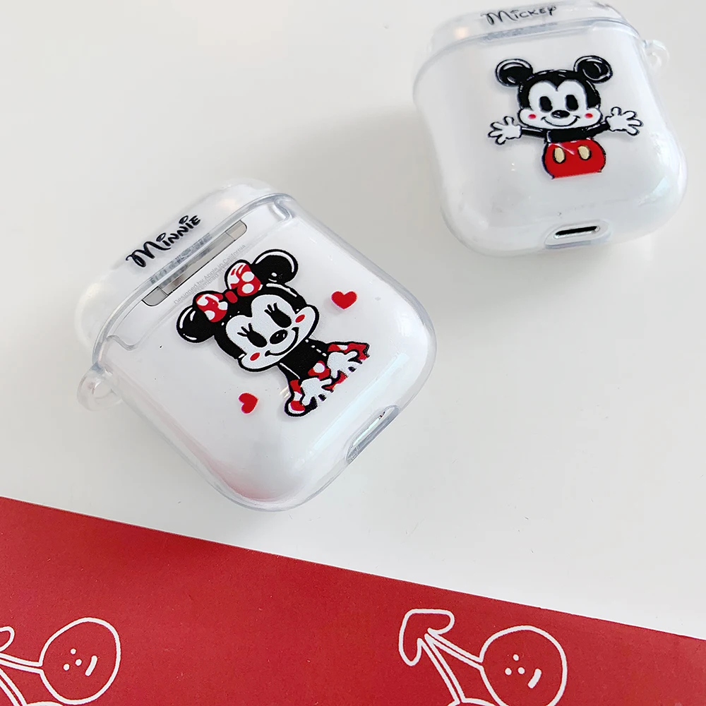 Bluetooth чехол для гарнитуры для apple airpods чехол милая пара мышь беспроводные наушники милый щенок силиконовый чехол для airpods