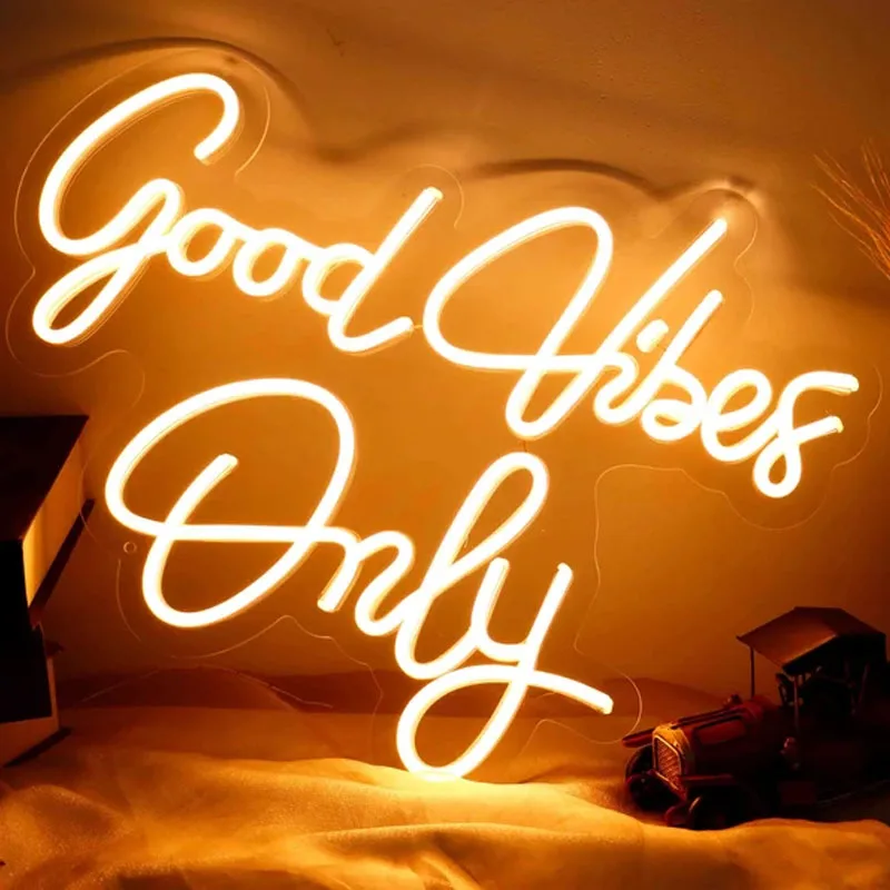 

Good Vibes Only Neon Sign Custom Handmade Neon Sign Neon Led Bedroom Wall Art Home Decor Bar Night Lights Sign
