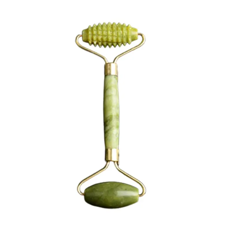 

Natural Jade Stone Double Head Face Roller Massager Slim Anti Aging Firming Tool