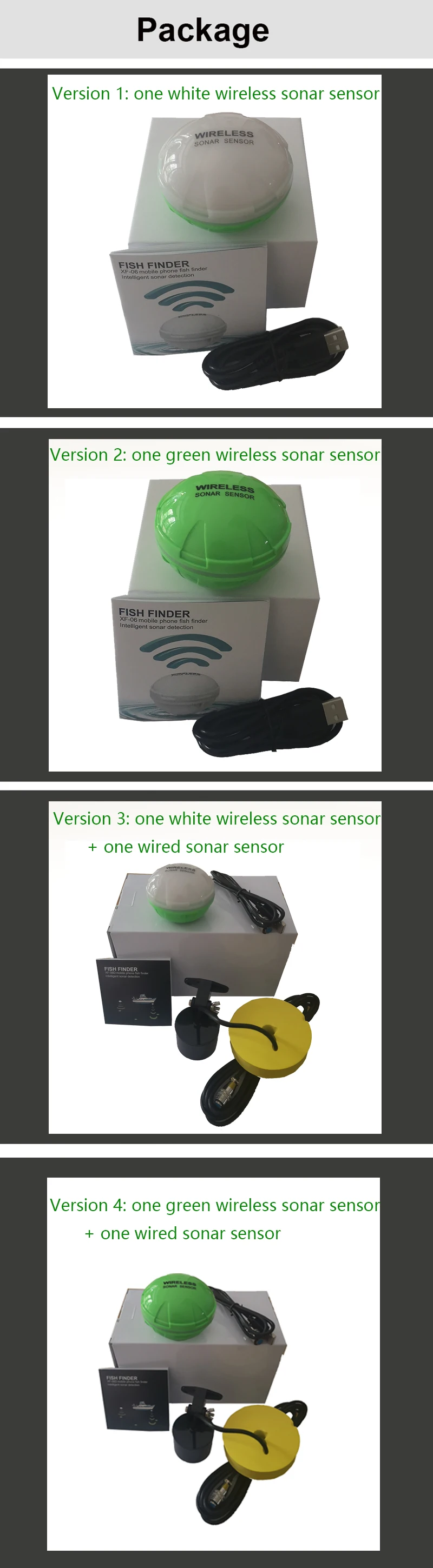 Совершенно умный телефон Sonar сенсор Bluetooth Интеллектуальный рыболокатор Android и Ios рыба визуальный рыбалка