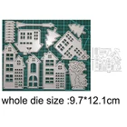 Металлические высечки для скрапбукинга, рельефный шаблон