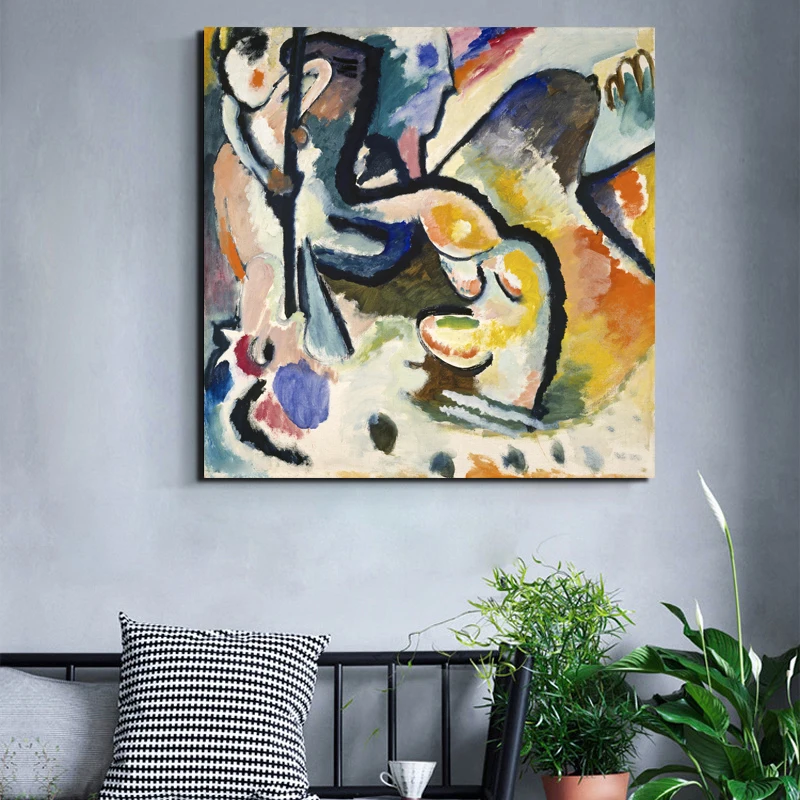 Абстрактная Настенная картина Wassily Kandinsky постеры на холсте современная живопись