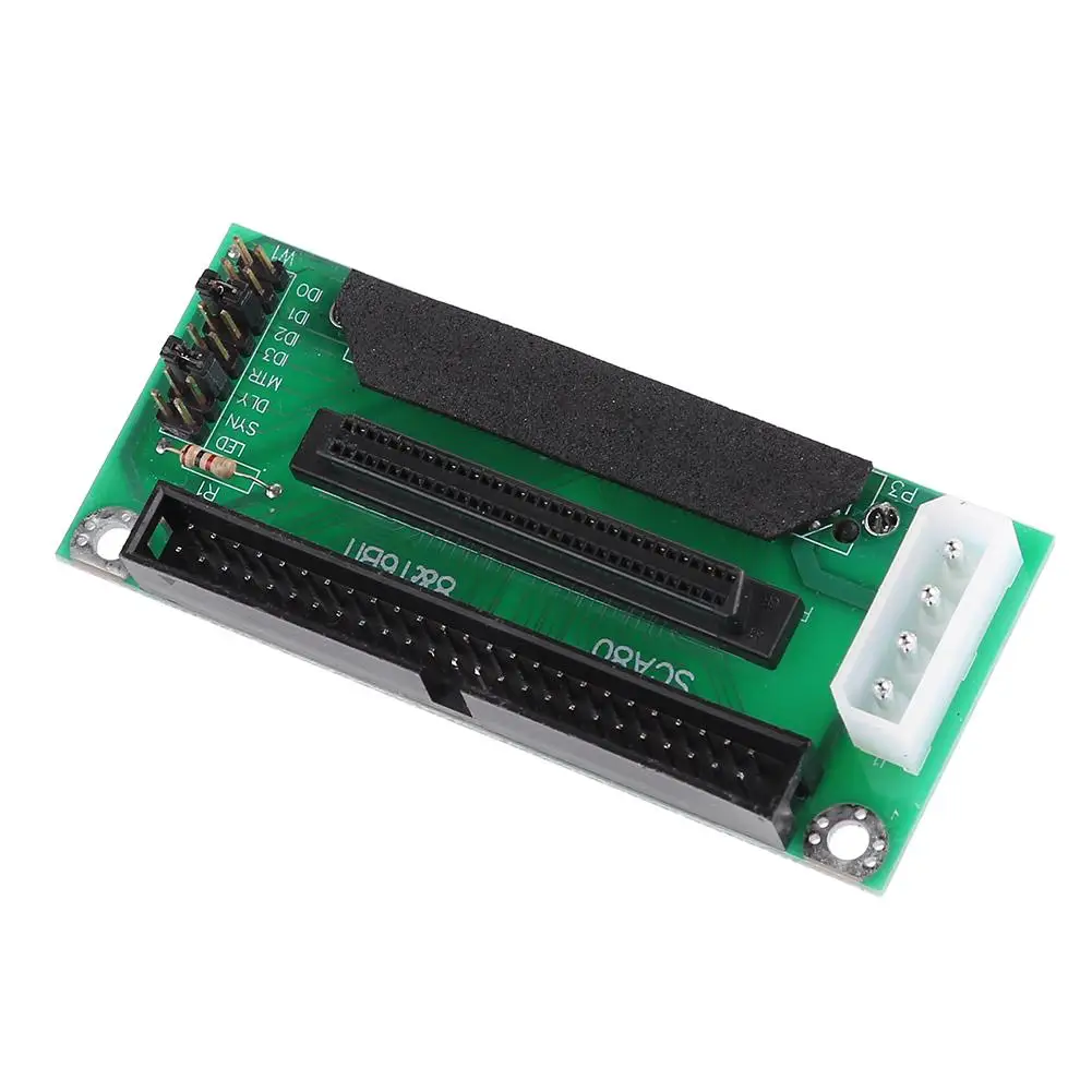 SCSI SCA 80 PIN TO 68 50 адаптер IDE для жесткого диска плата конвертера карт | Компьютеры и