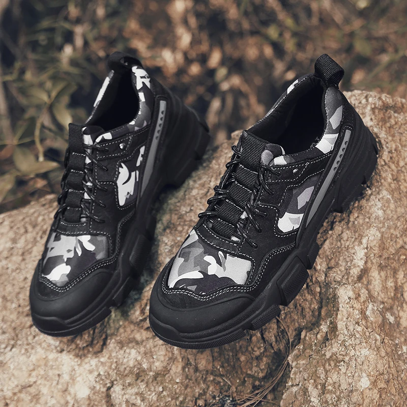 2020 летняя новая мужская обувь Уличная увеличивающая рост толстая подошва