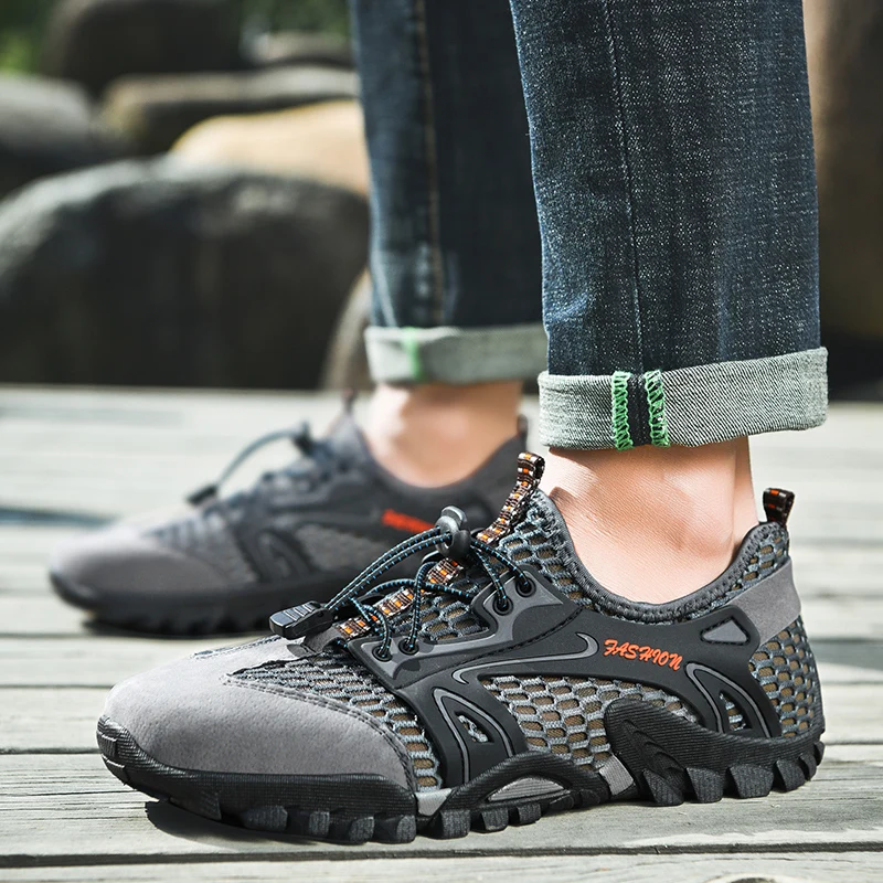 Сандалии мужские для походов на открытом воздухе кроссовки воды дышащие горного