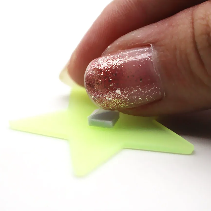 30 шт. наклейка для детской спальни флуоресцентные светится в темноте звезды