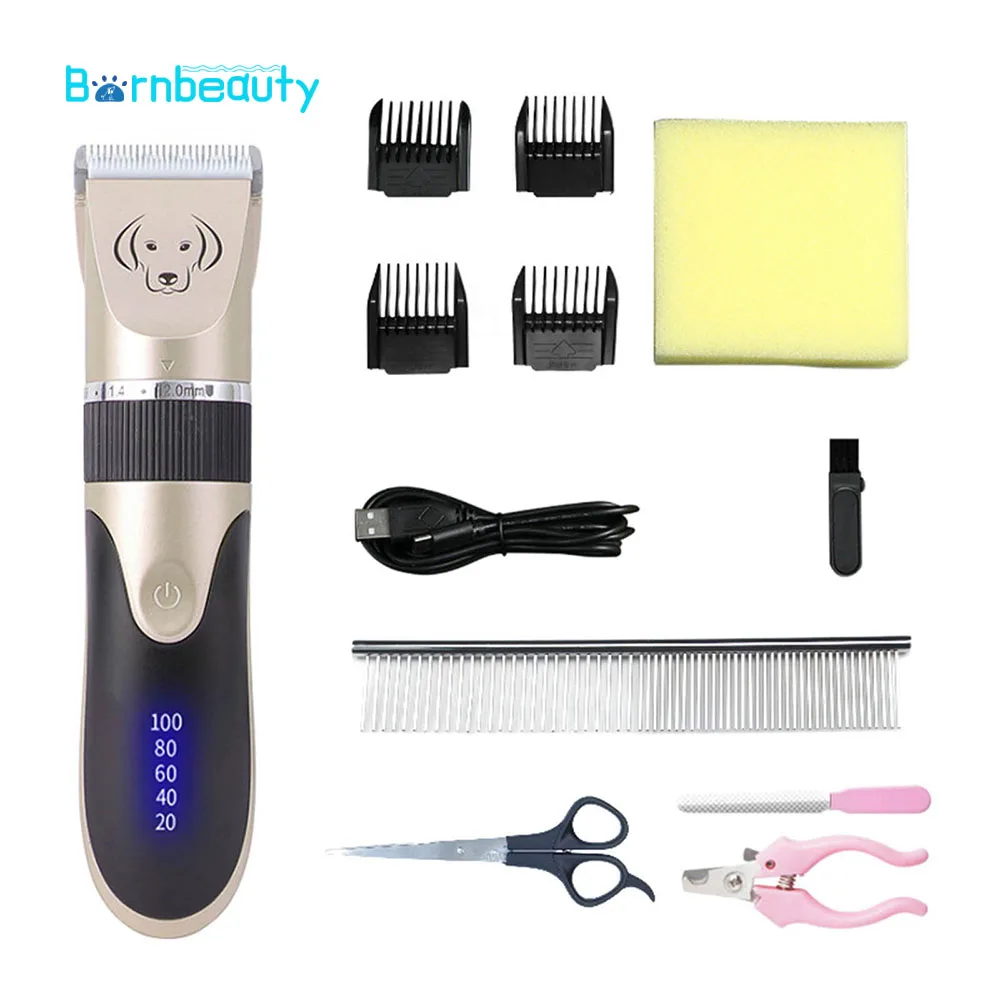 

Pet Hair Clipper Professional Dog Trimmer Machine Rechargeable Electrical Low-noise Dog Cat Animal Hair Clipper Cutter Scissor K