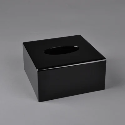 Black Thick Item QL современная акриловая коробка для одноразовых салфеток, держатель для салфеток, диспенсер для салфеток коробка для детских салфеток - Цвет: Black Thick Item