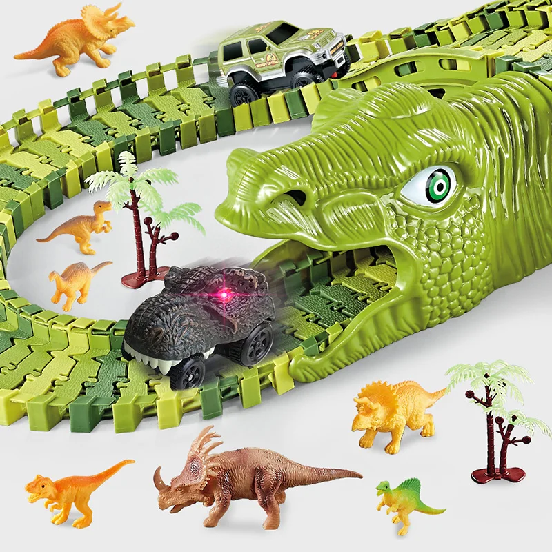 Железная дорога динозавра Юрского периода популярные игрушечные автомобили