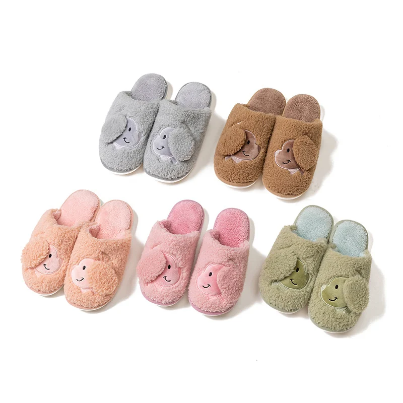 

Women Slippers Ladies Winter Cute Warm Short Plush Solid Flats Female Indoor Home Casual Soft Comfortable Shoes Hot Fashion 2020