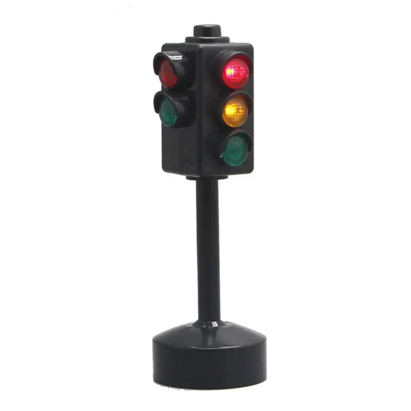 

New Traffic Light Puzzle Toy 11.5cm Traffic Signs with Musica and Light Motor Vehicle Signal Light Safety Early Educatio